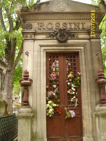 Paris, Pere Lachaise, Grab von Gioacchino Rossini © IOCO