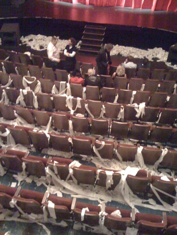 Theater Hagen, Zustand des Besucherraumes zur Pause der Rocky Horror Show Premiere © IOCO