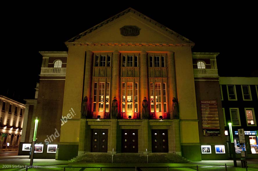 Theater Hagen bei Nacht © Stefan Kuehle