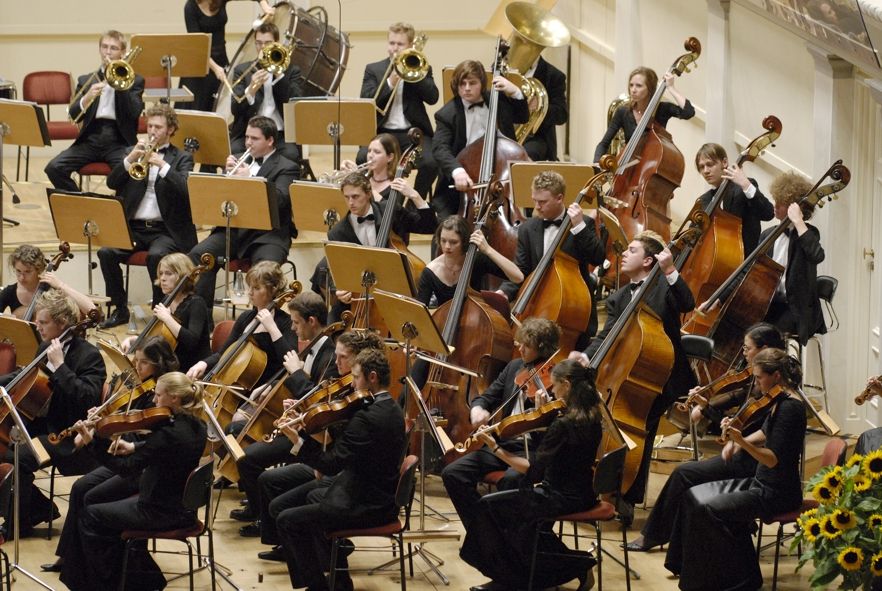Konzerthaus Berlin / Australian Youth Orchestra Orchesteransicht von oben © Kai Bienert / Schwind Kommunication