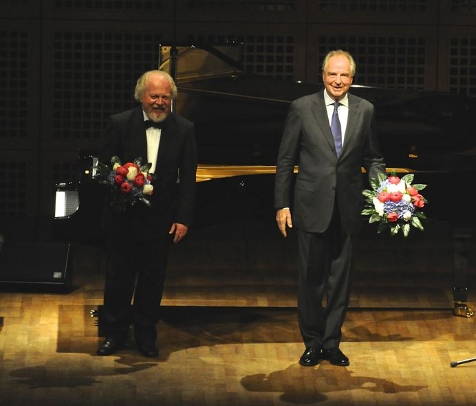 Klavierfestival Ruhr 2014 / Gerhard Oppitz und Friedrich von Thun gestern beim Klavier-Festival Ruhr © KFR/Frank Mohn