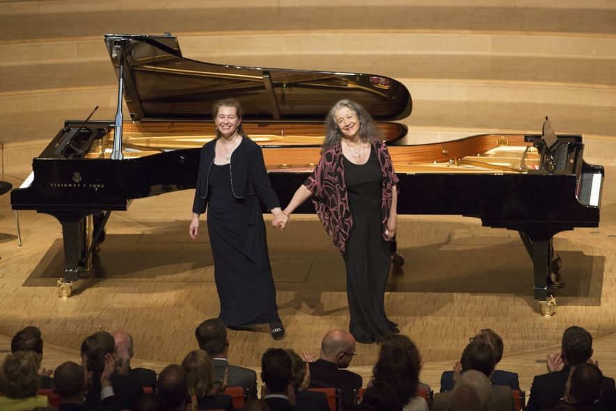 Klavierfestival Ruhr 2014 / Lilya Zilberstein (Links) und Martha Argerich © KFR/Peter Wieler