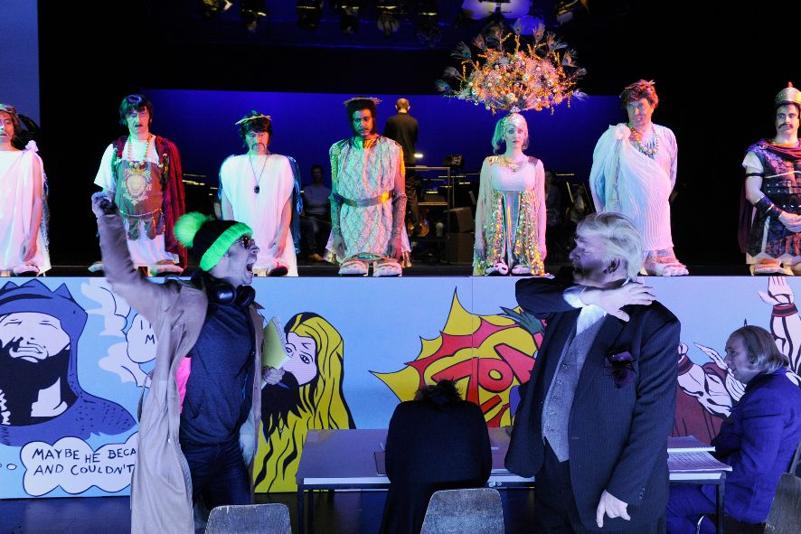 Theater Ulm / Viva la Mamma - Probenversuch von Romulus und Ersilia © Martin Kaufhold Theater Ulm / Viva la Mamma - Probenversuch von Romulus und Ersilia © Martin Kaufhold