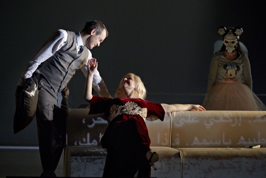 Oper Stuttgart / Salome mit Matthias Klink (Herodes) und Claudia Mahnke (Herodias) © A.T. Schaefer
