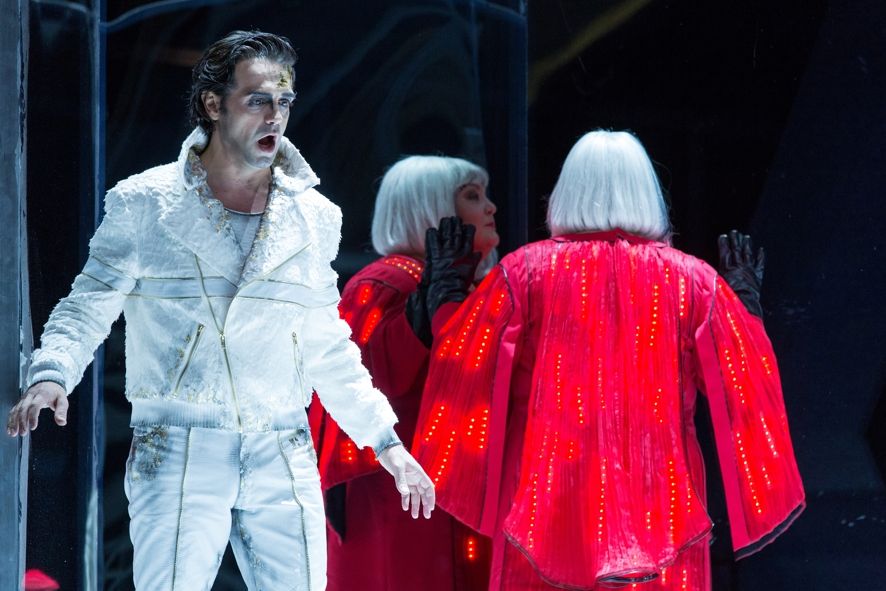 Oper Leipzig / Turandot Leonardo Caimi als Calaf und Jennifer Wilson als Turandot © Tom Schulze