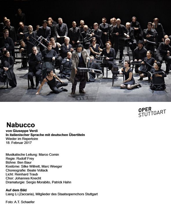  Stuttgart / Nabucco_Liang Li als Zaccaria_ Staatsopernchor  © A.T. Schaefer