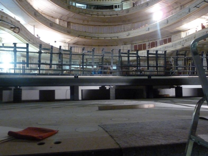 Staatsoper Unter den Linden / in der Sanierung / Blick von der Hauptbühne in den Zuschauerraum © IOCO