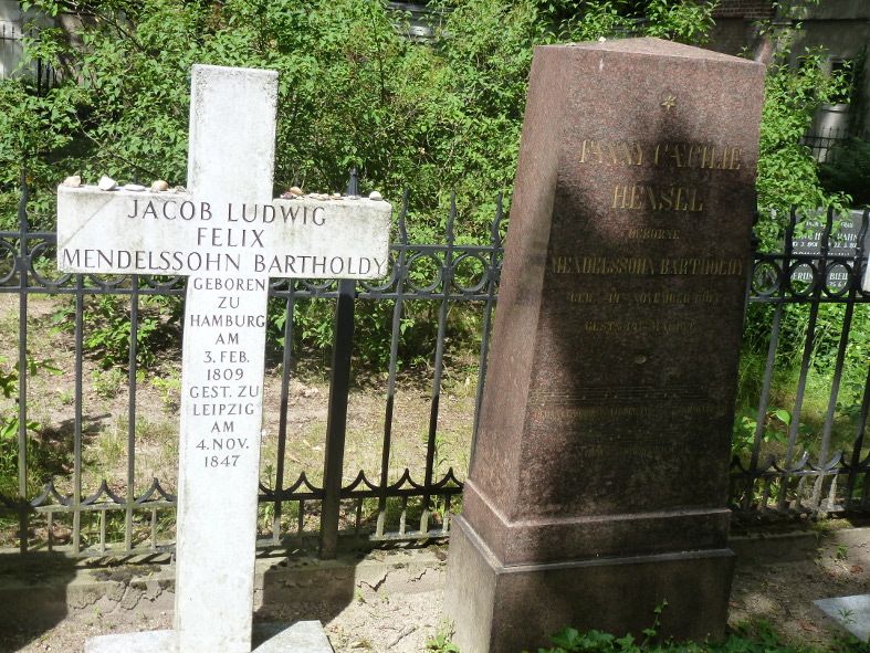 Grabstätte von Fanny Hensel und Felix Mendelssohn Bartholdy © IOCO