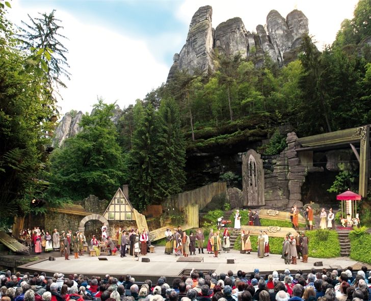 Landesbühne Sachsen / Felsenbühne Rathen - Der Freischütz ©Martin Krok - Montage Martin Reißmann