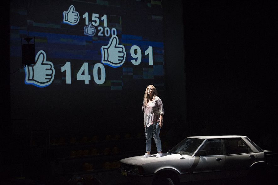 Oper Halle/ Der fliegende Holländer - Anke Berndt als Senta © Falk Wenzel