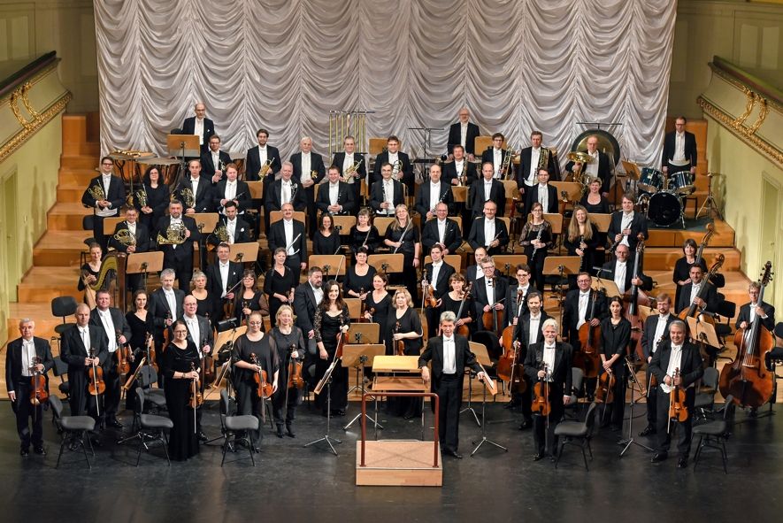 Theater und Philharmonie Thüringen / Das Philharmonische Orchester Altenburg-Gera im konzertsaal der Bühnen der Stadt Gera unter Leitung seines Generalmusikdirektors Laurent Wagner © Sabina Sabovic