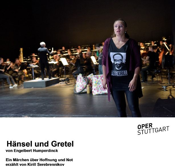 Oper Stuttgart / Hänsel und Gretel - hier Esther Dierkes als Gretel, Georg Fritsch im Hintergrund © Thomas Aurin