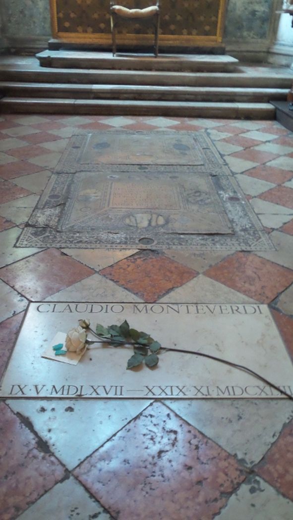 Grabplatte Claudio Monteverdi in Venedig © IOCO