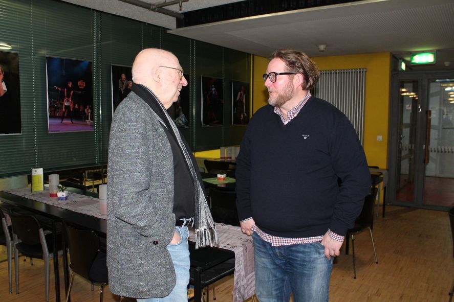 Theater Hof / Aribert Reimann im Gespräch mit Intendant Reinhardt Friese © Theater Hof / Melanie Gückel