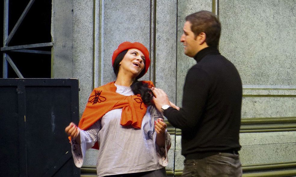 Staatsoper Hamburg / Tosca - hier Tosca und Cavaradossi © Angela Gheorghiu / Staatsoper Hamburg