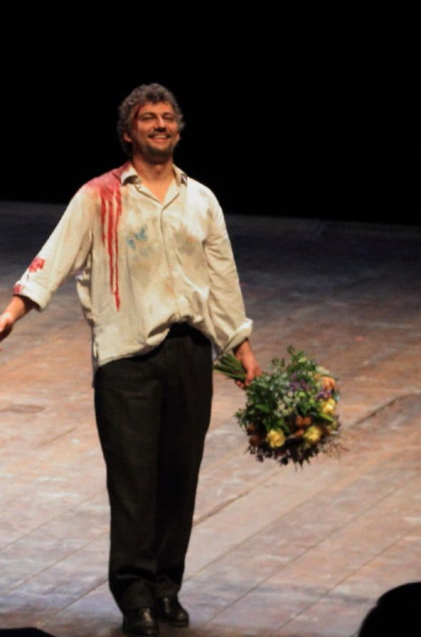 Hamburger Staatsoper / Tosca hier Applausfoto mit Jonas Kaufmann © Patrik Klein