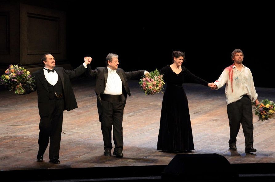 Staatsoper Hamburg / Tosca hier mit Anja Harteros, Franco Vassallo, Jonas Kaufmann © Patrik Klein