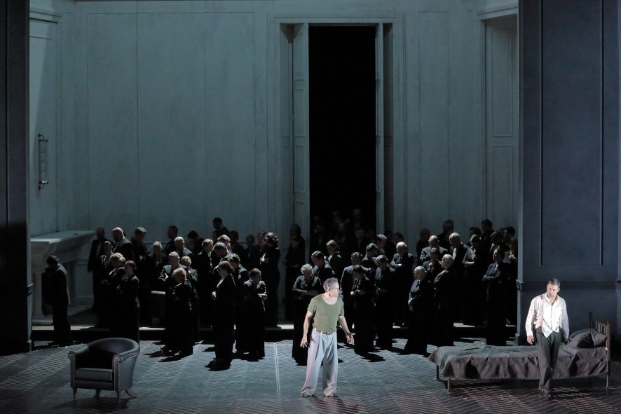 Bayerische Staatsoper / Otello - Giuseppe Verdi - hier : Jonas Kaufmann als Otello und Gerald Finley als Jago © Wilfried Hoesl