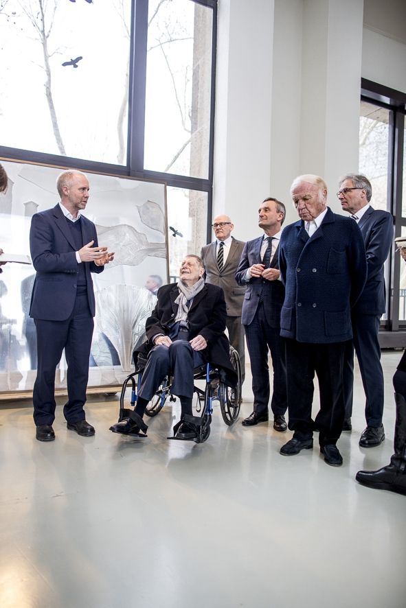 Museum Kunstpalast / Pressekonferenz anlässlich der Schenkung &quot;Kleiner Urwald&quot; Heinz Mack, © Anne Orthen