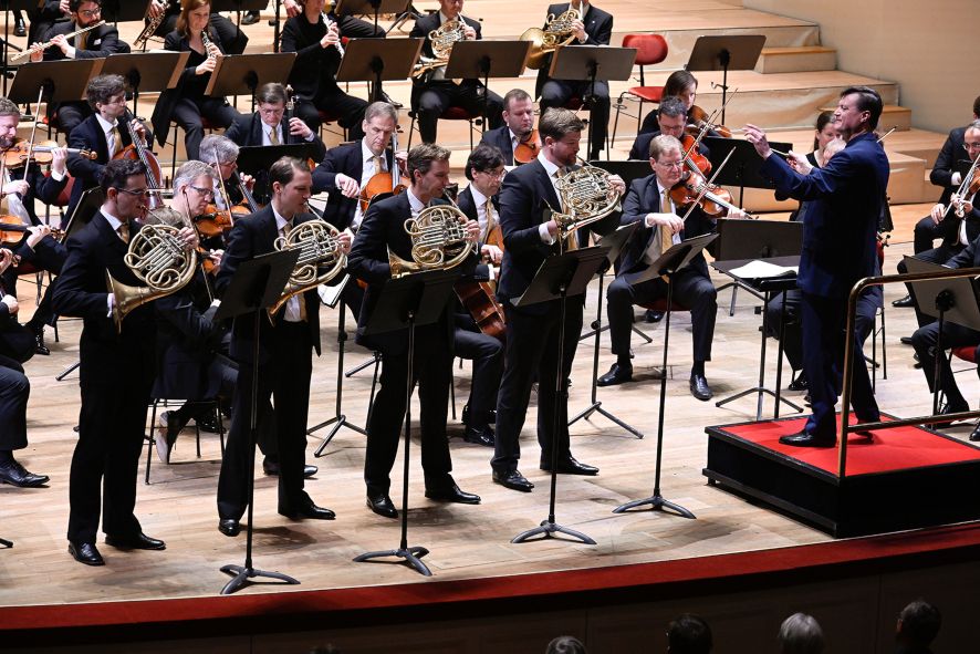  Saechsische Staatskapelle Dresden/ 8. Symphoniekonzert hier Christian Thielemann und das Hornquartett © Matthias Creutziger