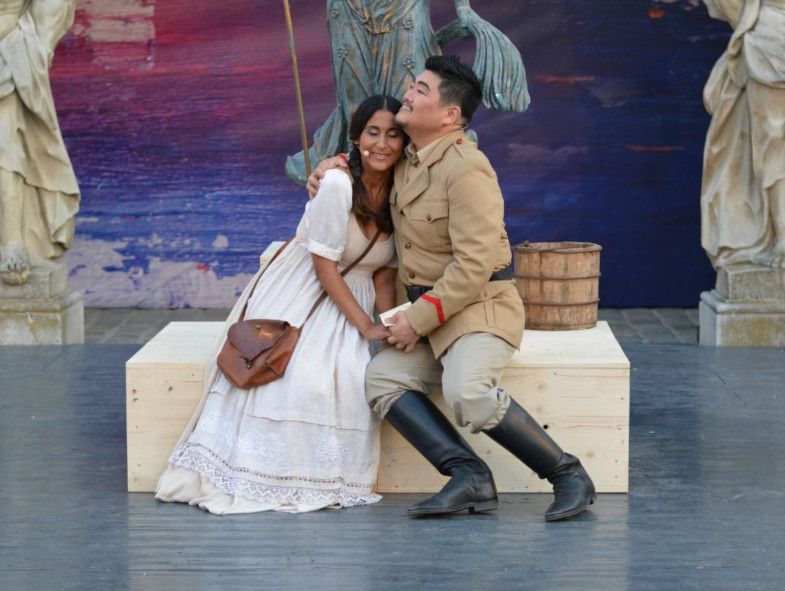 Sommerfestspiele Kittsee / Carmen - hier :  Nathalie Pena Comas als Micaela,  Stefano Hwangals Don Jose © Cathrin Chytil 