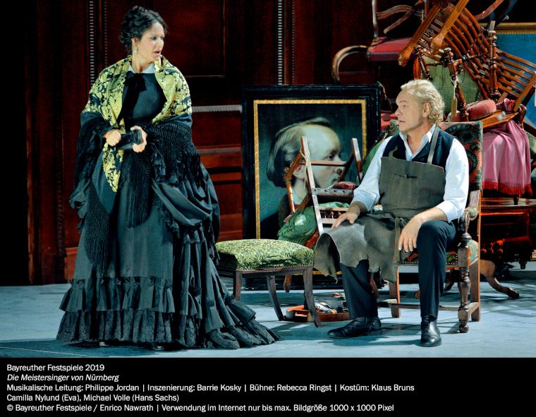 Bayreuther Festspiele 2019 / Die Meistersinger von Nürnberg hier Eva und Hans Sachs © Bayreuther Festspiele / Enrico Nawrath