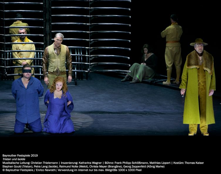  Bayreuther Festspiele 2019 / Tristan und Isolde - hier : Stephen Gould als Tristan, Isolde, Melot, Brangäne, König Marke © Bayreuther Festspiele / Enrico Nawrath