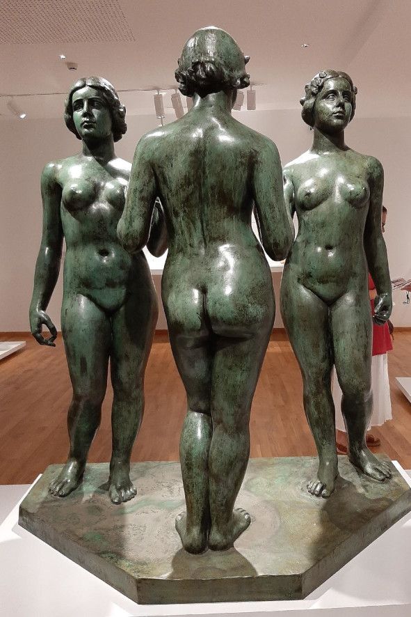  Musée d'Art de Perpignan / Les Nymphes de la prairie - Skulptur von Aristide Maillol © Anne Engelhardt