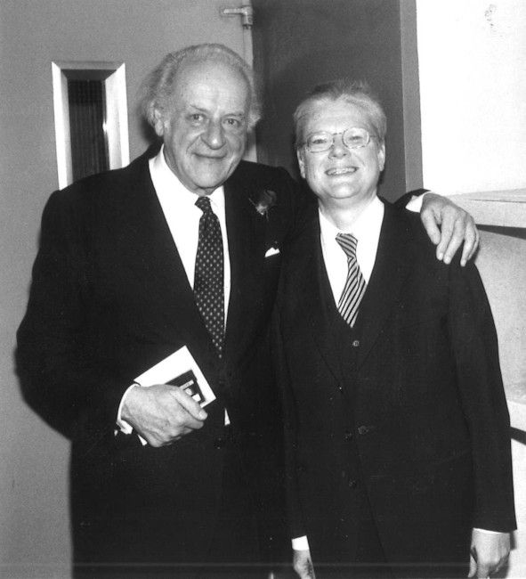 Staatsoper Hamburg / Rolf Liebermann und Hans Zender (rechts) © Gabriele du Vinage / Staatsoper Hamburg