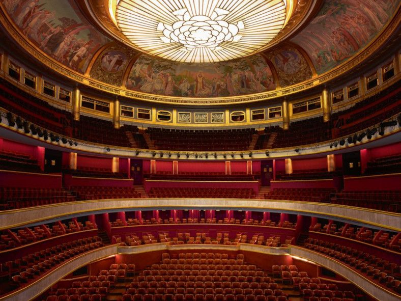 Théatre des Champs Élysées, Paris / der Besucherraum im Stil des Art-Déco © Hartl Meyer