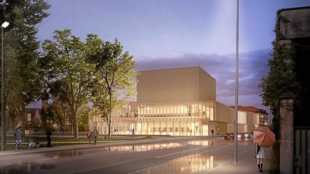 Stadttheater Landshut / HIER : ein Entwurf für neue Theater Landshut © bächlemeid architekten
