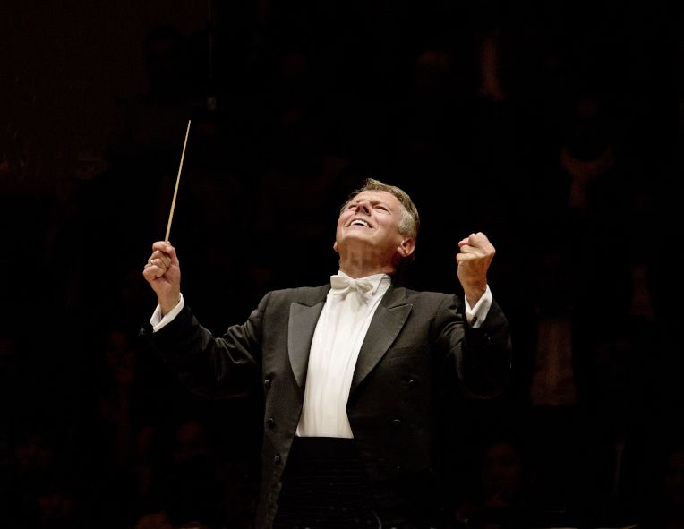 Mariss Jansons dirigiert hier in der Philharmonie Berlin © BR / Peter Meisel