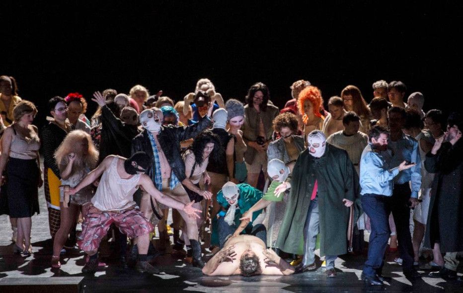 Staatsoper Hamburg / Falstaff - hier : das Ensemble © Monika Rittershaus