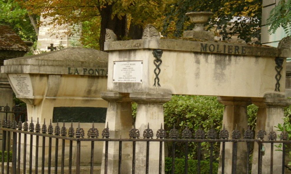 Jean-Baptiste Molière - La Fontaine in Pere Lachaise © IOCO