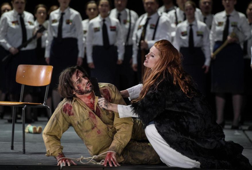 Staatsoper Hamburg / Norma - hier : Marina Rebeka, Marcelo Puente, Chor © Hans Joerg Michel