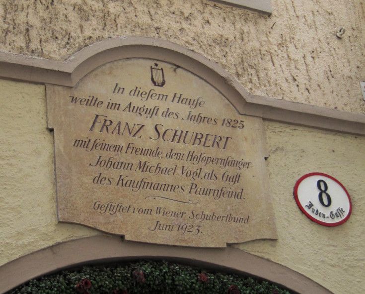 Franz Schubert wohnte hier © IOCO