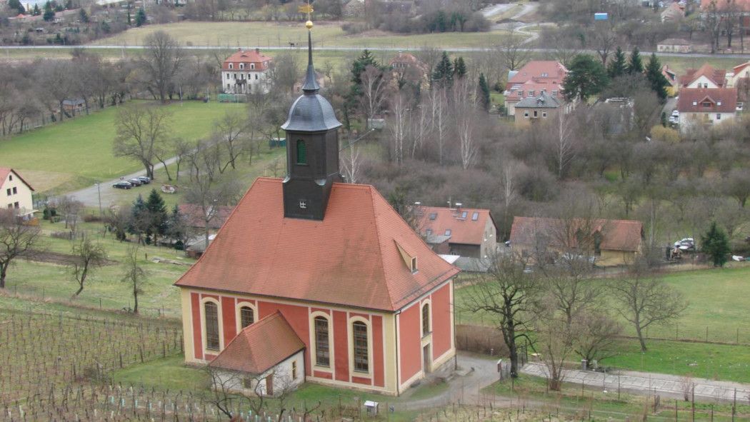 Die barocke Weinbergkirche &quot;Zum Heiligen Geist&quot; in Pillnitz - Dresden © Marianne Thielemann