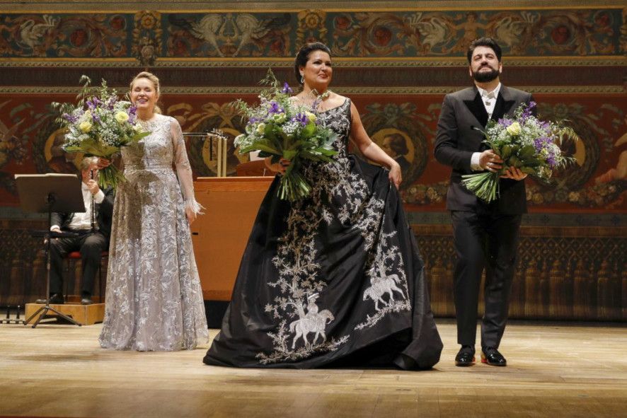 Semperoper Dresden / Don Carlo - hier : vl Elena Maximovy Anna Netrebko, Yusif Eyvazov @ Daniel Koch