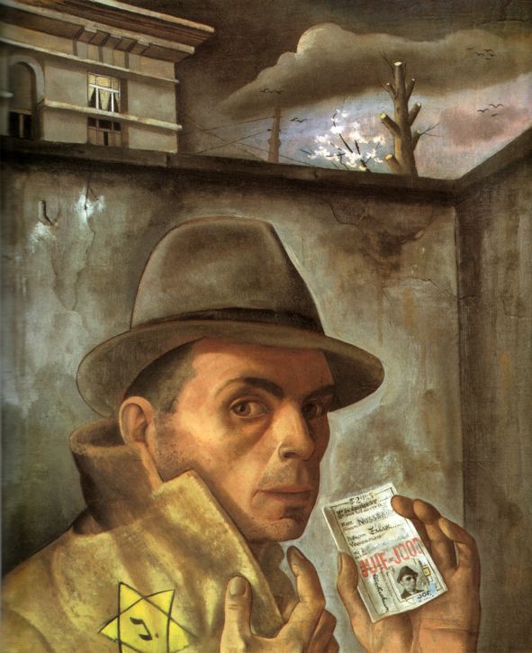  Bildnis des Malers Felix Nussbaum - Selbstbildnis mit Judenpass - Datierung: um 1943 © Museumsquartier Osnabrück / Fotograf Christian Grovermann 