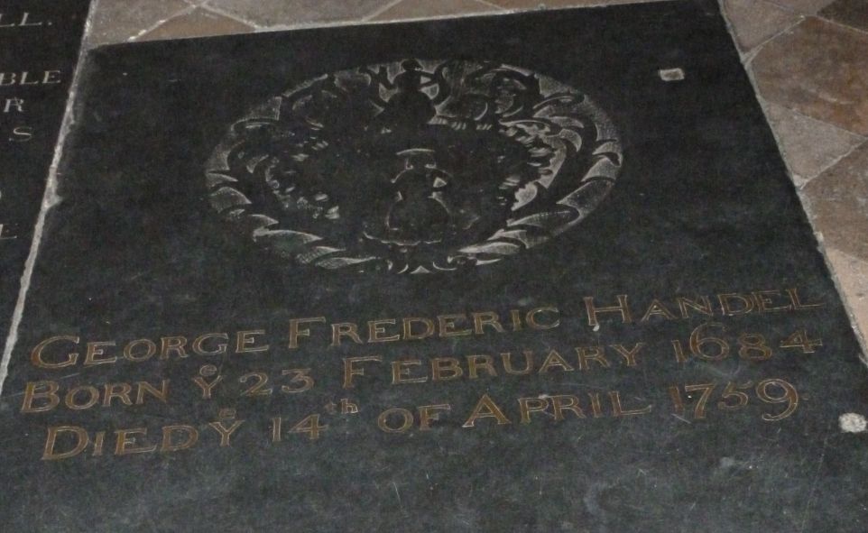 Georg Friedrich Händel Grabplatte in Westminster Abbey © IOCO