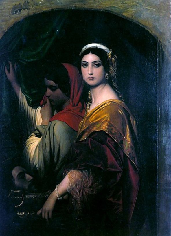 Herodias mit den Kopf von Johannes dem Täufer _ Bild von Paul Delaroche © Wikimedia Commons