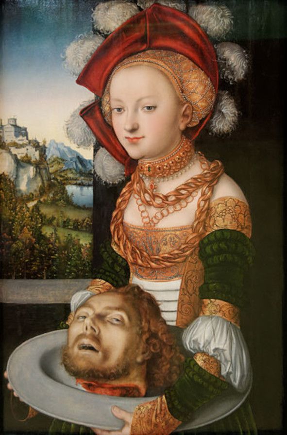  SALOME mit dem Kopf von Johannes von Lucas Cranach © Wikimedia Commons