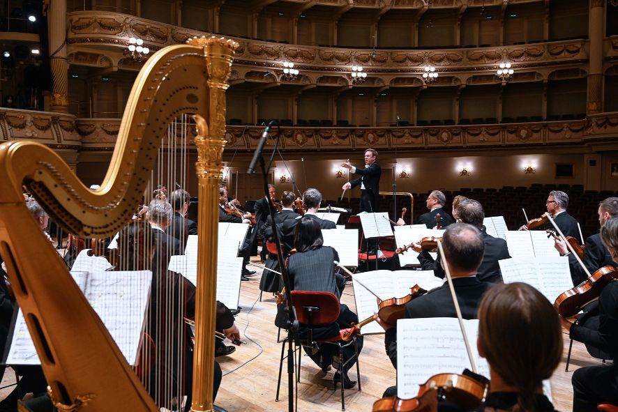 Sächsische Staatskapelle / Daniel Harding und die Staatskapelle © Matthias Creutziger 