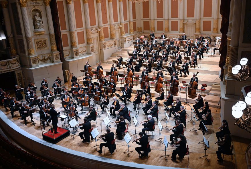 Sächsische Staatskapelle / Daniel Harding und die Staatskapelle mit Gustav Mahler 10. Symphonie © Matthias Creutziger 