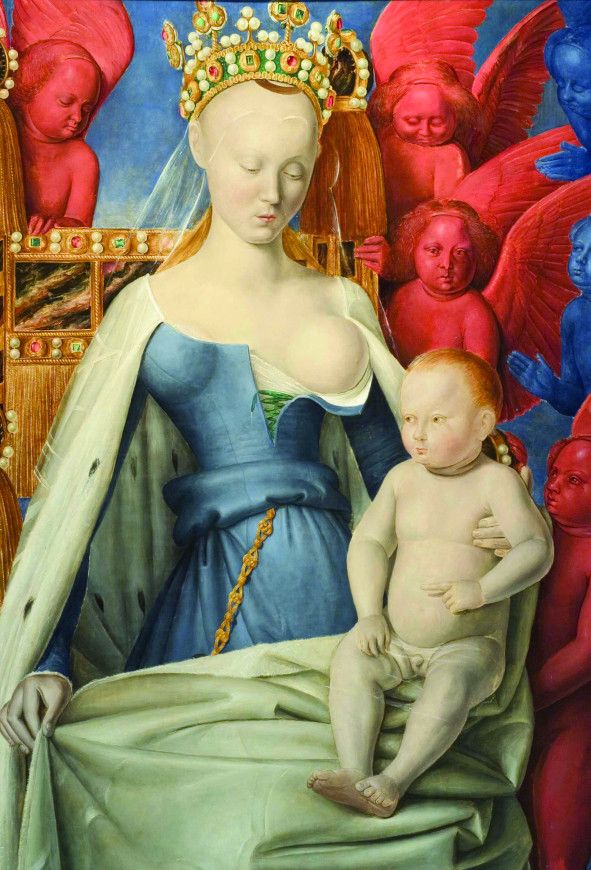 "La Vierge au Lait" Agnès Sorel von Gemaelde von Jean Fouquet © Musée d'Anvers