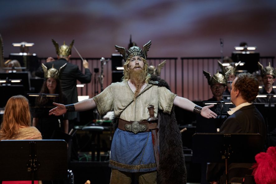 Theater am Gärtnerplatz / Das leben des Brian - hier: vl .Julia Sturzlbaum, Peter Neustifter, Alexander Grassauerr © Christian POGO Zach