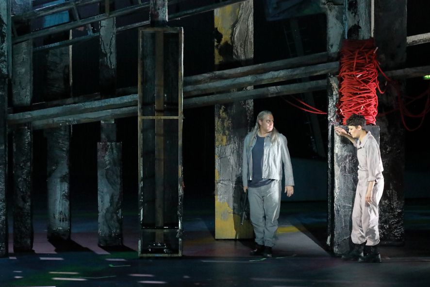 Bayerische Staatsoper / Idomeneo - hier : Matthew Polenzani als Idomeneo, Emily D´Angelo als Idamante © Wilfried Hoesl