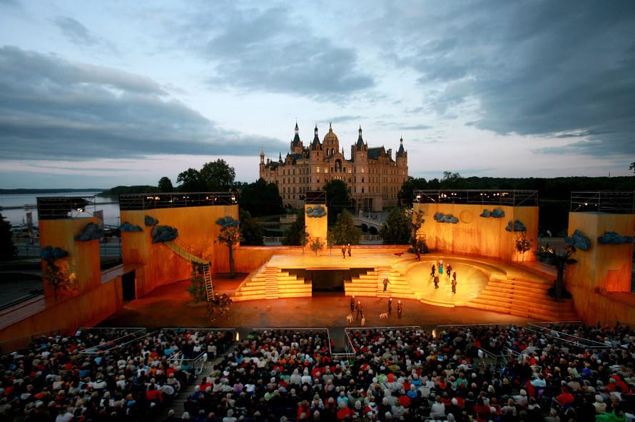 Schwerin Schlossfestspiele, Premiere Aida von Giuseppe Verdi, 08.07.2016