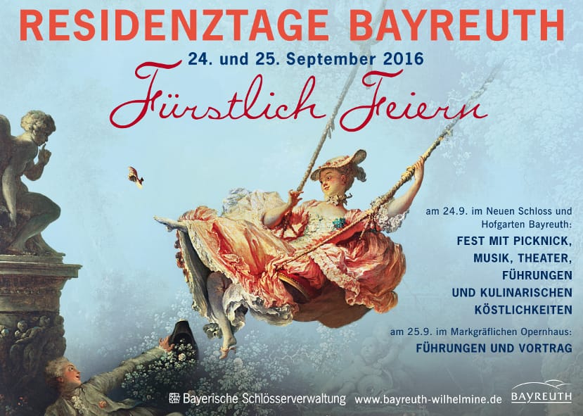 Bayreuth, Residenztage Bayreuth 2016 - Fürstlich Feiern, 24.9.2016