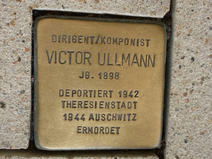 Victor Ullmann - Stolperstein Foto IOCO